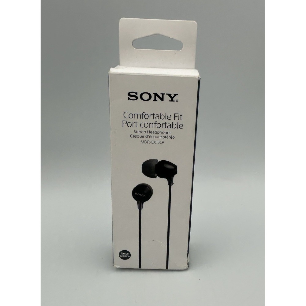 NOB Sony MDR-EX15LP Fashion Color‎ EX Series In-Ear Earbud Headphones Black
